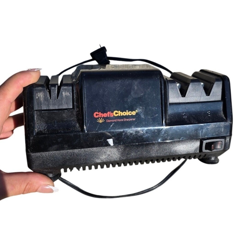 Chefs Choice Diamond Hone Sharpener Model 100 Electric Knife Sharpener Black‎